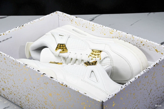 Bmlin Jordan 4 Gold AQ9129-170 Metallic Retro 0721